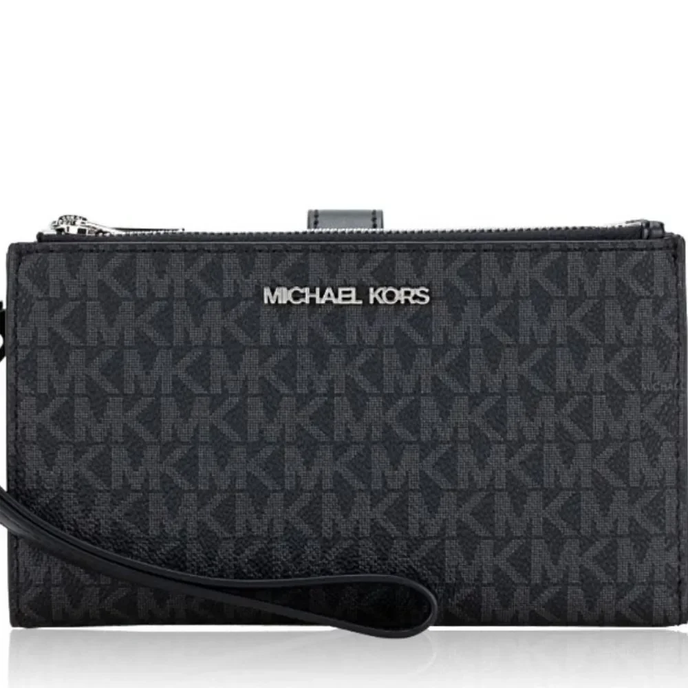 Michael Kors MK Logo Large Double Zip‎ Wristlet